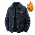 thumbnail image 5 of Men's Winter Warm Padded And Thickened With Pockets Casual Style Lapel Coat Jacket, 5 of 5