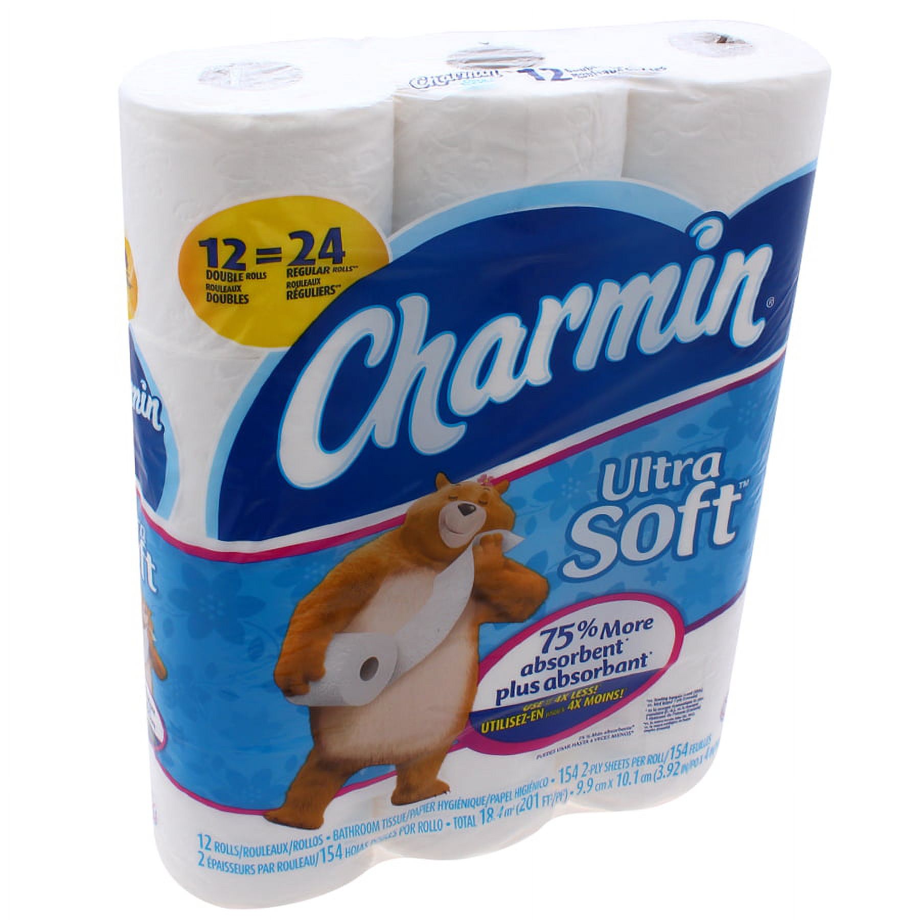 Charmin Ultra Soft Toilet Paper, 12 Double Rolls - image 3 of 4