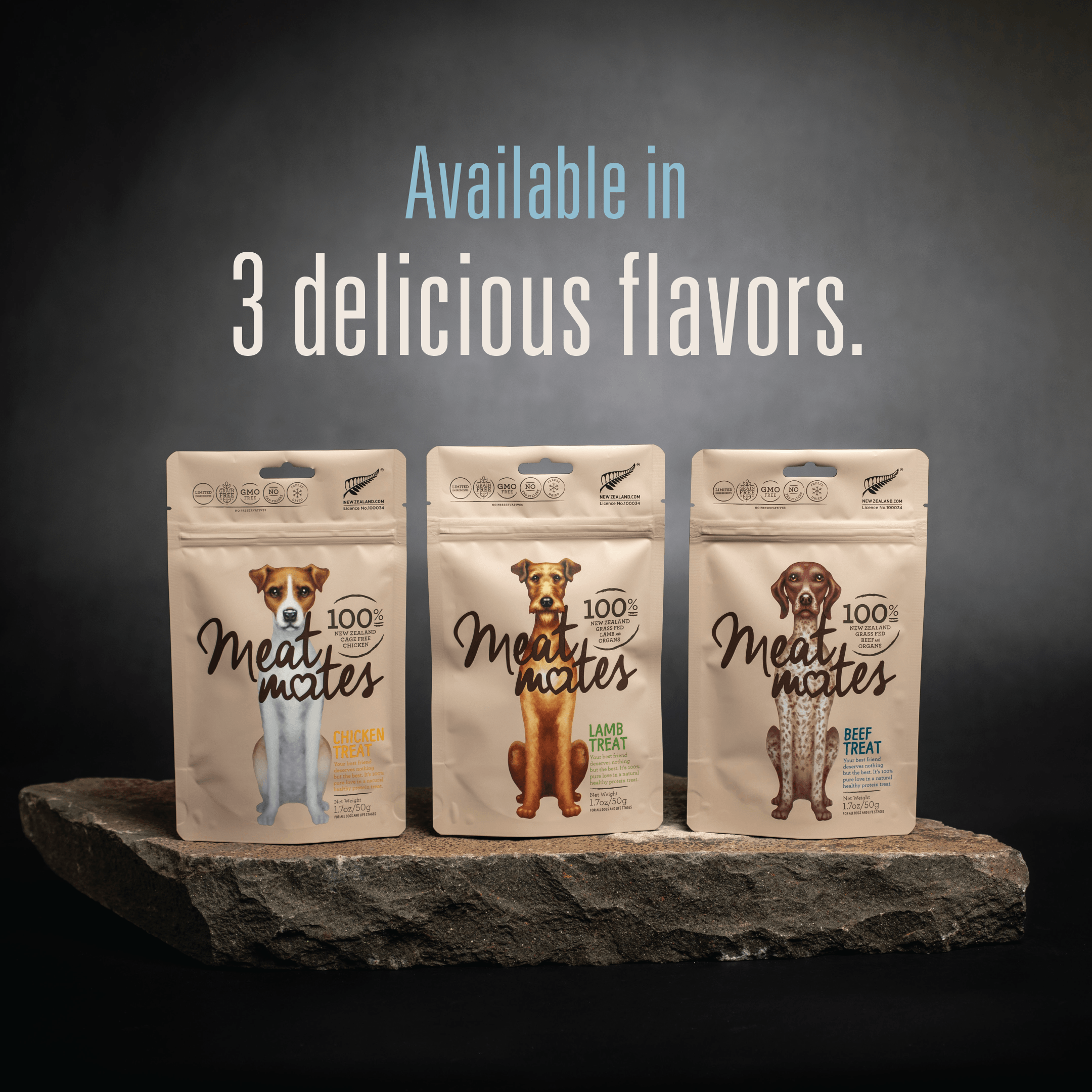 Meat Mates Chicken Freeze-Dried Dog Treats, 1.7 Oz.