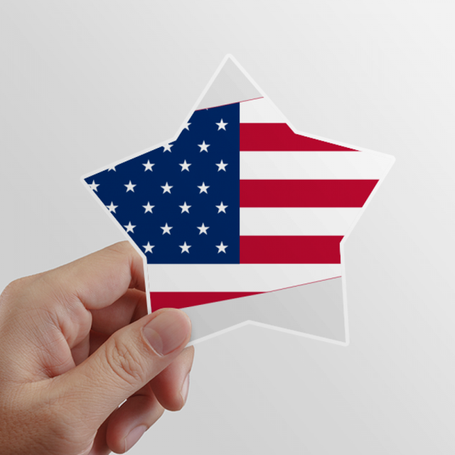 Pennsylvania Estados Unidos mapa estrellas rayas bandera Estrella calcomanías impermeables,vinilo,casco de coche