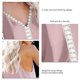 thumbnail image 5 of Camiseta sin mangas con tirantes finos para mujer, cuello en V, costura de encaje puro, camisas sin mangas informales de verano, 5 of 6