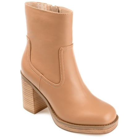 

Journee Collection Womens Brittany Tru Comfort Foam Inside Zip Platform Booties