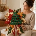 thumbnail image 6 of Guodhu Beginner Christmas Quilted Door Hanger Sewing Kit with Pre-Cut Fabric for Holiday Crafting Activity(Christmas Tree A), 6 of 6