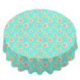 thumbnail image 2 of Pioneer Flower Floral Print Pattern Round Tablecloth 60 X 60 Inch, Wrinkle Resistant Wipeable Table Cloth for Kitchen Dining Picnic Patio Party, 2 of 6