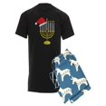 thumbnail image 1 of CafePress - Hanukkah And Christmas - Men's Dark Pajamas, 1 of 1