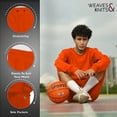 thumbnail image 4 of Weaves & Knits Men's Fleece Sweat Shorts Originals Pockets Mideweight Soft 7 inseam, M, Orange, 4 of 5