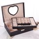 thumbnail image 1 of Caja de Joyas con Cerradura y Espejo, Estuche Organizador de Joyas con 2 Capas de Exhibición, Pendientes, Pulseras, Anillos, Relojes, Caja de joyería con espejo en forma de corazón con cerradura, Negr, 1 of 6