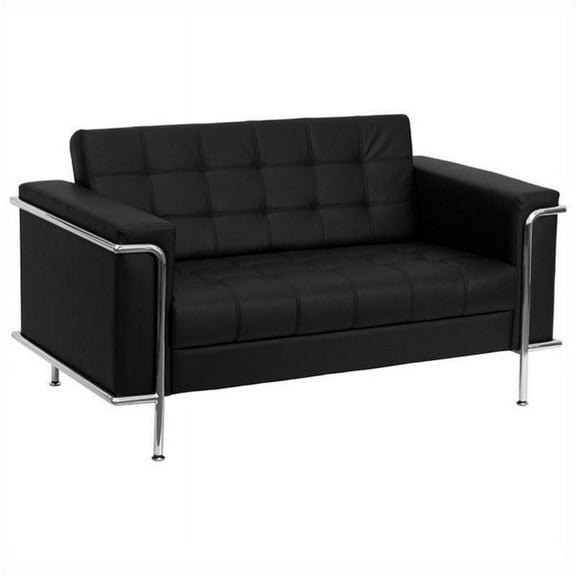 Bowery Hill Love Seat in Black