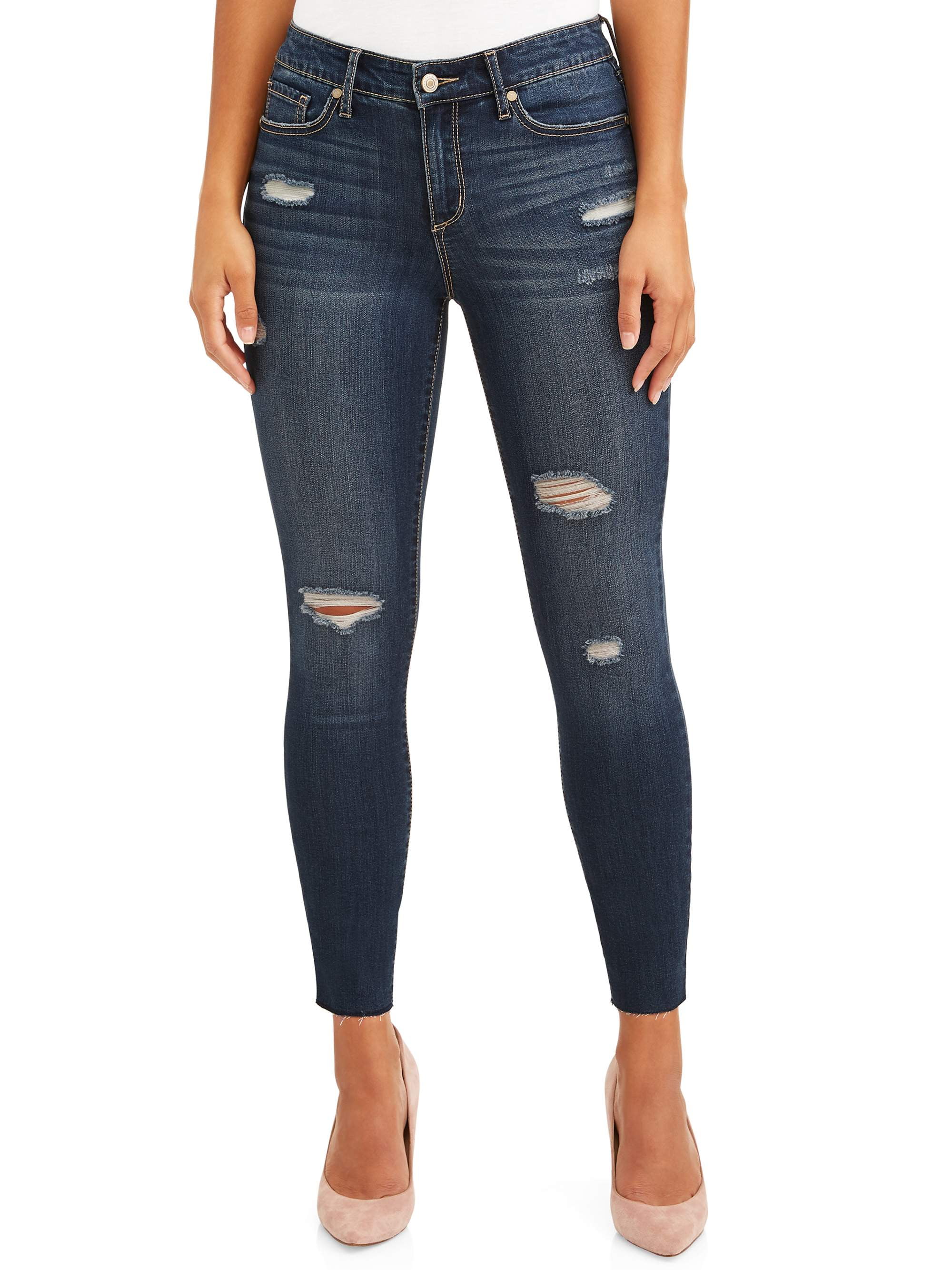 Sofia Jeans Sofia Skinny Destructed Mid Rise Stretch Ankle Jean Women's ...