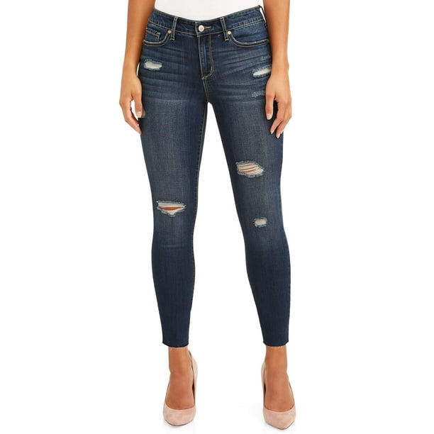 Sofia Jeans Sofia Skinny Destructed Mid Rise Stretch Ankle Jean Women's ...