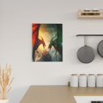 thumbnail image 6 of Rateoe Castle Red Green Sky Dragon Pattern Decorative Picture – Unique Modern Wall Art, Ready-to-Hang Canvas Print for Home (Vertical), 6 of 6