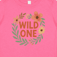 thumbnail image 4 of Inktastic Wild One Floral First Birthday Boys or Girls Baby T-Shirt, 4 of 5