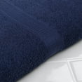 thumbnail image 4 of Mainstays Basic Bath Towel, Soft 100%  Cotton and Highly Absorbent Bath Towel, Navy, 4 of 8