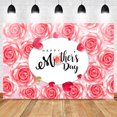 thumbnail image 3 of GOSMITH 40*50in Happy Mother's Day Backdrop Red Flowers Wall Background I Love Mom Gift Banner Photo Booth Props, 3 of 6