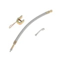 thumbnail image 1 of 1 Juego de extensión de válvula de llanta de cobre de 135 grados con extensor de vástago de llanta de acero inoxidable flexible de 250 mm para automóvil, motocicleta, RV, camión, bicicleta, 1 of 1