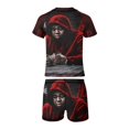 thumbnail image 6 of Rod Wave Boys Two Piece Swimsuit Kids Swimwear Set Short Sleeve Bathing Suit Trunks And Shirt, 6 of 7