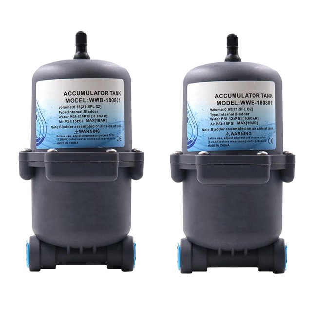 jinwen 2pcs Marine Tank 125 PSI 23.5 Water Pump Flow Control