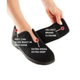 thumbnail image 2 of Silverts Men Comfortsteps Wide Shoes, 14, Black, 2 of 2