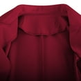 thumbnail image 6 of Tiqkatyck Womens Blazer on Sale, Women's Fall Casual Long Sleeve Notch Lapel Work Business Jackets TrendyOuterwear Suit Jacket Women, Burgundy Blazers for Women XL, 6 of 9