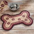 thumbnail image 4 of VHC Brands Braided Cotton Rug Small, Cotton Area Rug, Accent Rug, Floor Decor, Connell Collection, Bone Shape 11.5x17.5, Burgundy, 4 of 5