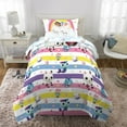 Gabby's Dollhouse Kids Twin Bed in a Bag, Comforter Sheet Set and Bonus
