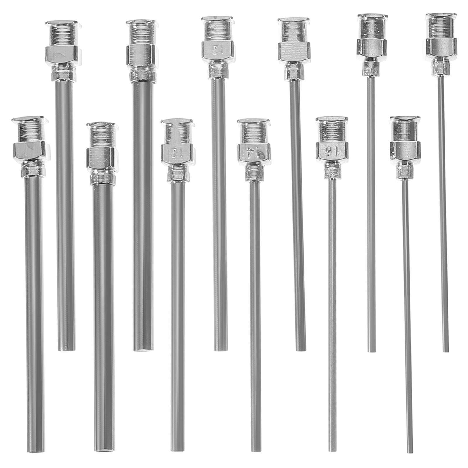12 Pcs Tête de Distribution de Colle Seringue Embout de Précision Aiguille de Distribution Anti-Dérapante Verrouillage