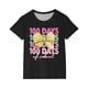 thumbnail image 3 of Xihbxyly Camiseta para Niño, Linda Camiseta con Mangas Abullonadas, Estampado "100 Días de Colegio", Tela Suave y Transpirable, Estilo Informal de Verano, Ideal para Ir de Fiesta o de Viaje, Elegante, 3 of 7