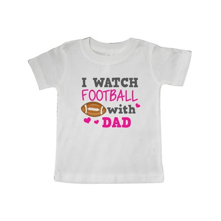 

Inktastic I Watch Football with My Dad Gift Baby Boy or Baby Girl T-Shirt