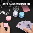 thumbnail image 3 of KFFKFF Poker Surface, 70x35 in, Portable for 6-8 Players, Includes Carry Bag, Foldable Design for Easy Storage, Ideal for Card Games, Round, Black, 3 of 9
