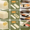 thumbnail image 7 of Sushi Making Kit - Sushi Molds Press with Sushi Rice Mold Shapes, DIY Sushiss & Onigiri Tool Set with Molds, Roller, Spreader & Cutter for Home Use(Round Type), 7 of 7