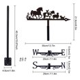 thumbnail image 2 of Iron Wind Direction Indicator Weathervane for Outdoor Garden Wind Measuring Tool Animals 218x350mm, 2 of 7