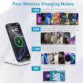 thumbnail image 3 of Fast Wireless Charging Station for Google Pixel 9/9 Pro/9 Pro XL/Fold/8 Pro/8a/8/7a/7 Pro, Android Phone Wireless Charger Stand Desk with QC3.0 Adapter for Samsung Galaxy S25/S24/S23 Ultra, iPhone 16, 3 of 7