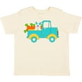 thumbnail image 3 of Inktastic Cute Easter Bunny in Blue Truck with Carrots Boys or Girls Toddler T-Shirt, 3 of 5