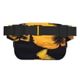 thumbnail image 3 of Picia Sunset River Pine Trees Print Square Double-Layer Waist Bag Mini Adjustable Waist Belt Bag Exercise Running Travel Hiking, 3 of 9