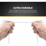 Galvanox 30W USB C Charger for iPad Pro / iPad Air / iPad Mini 6th Gen & Google Pixel 7/7 Pro - Gan Small Fast Charger with USB C-C Cable (White)