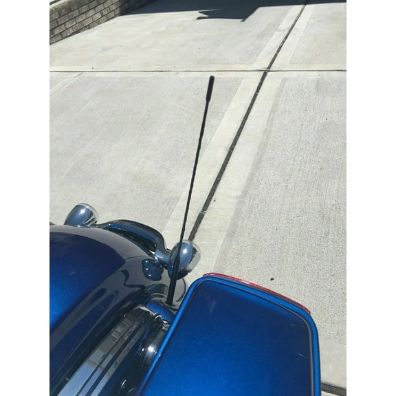 16" inch Black Fuba AM/FM/XM/CB Antenna Mast Power Rod Radio for HARLEY-DAVIDSON 1989-2022 New