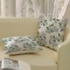 thumbnail image 4 of Fundas de almohada Dafena Spring, 45 x 45 cm, 2 unidades, color azul y verde hortensia, 4 of 7