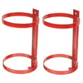 thumbnail image 4 of 2 PCS Fire Extinguisher Mounting Bracket Storage Stand Wall Hanging Red, 4 of 8