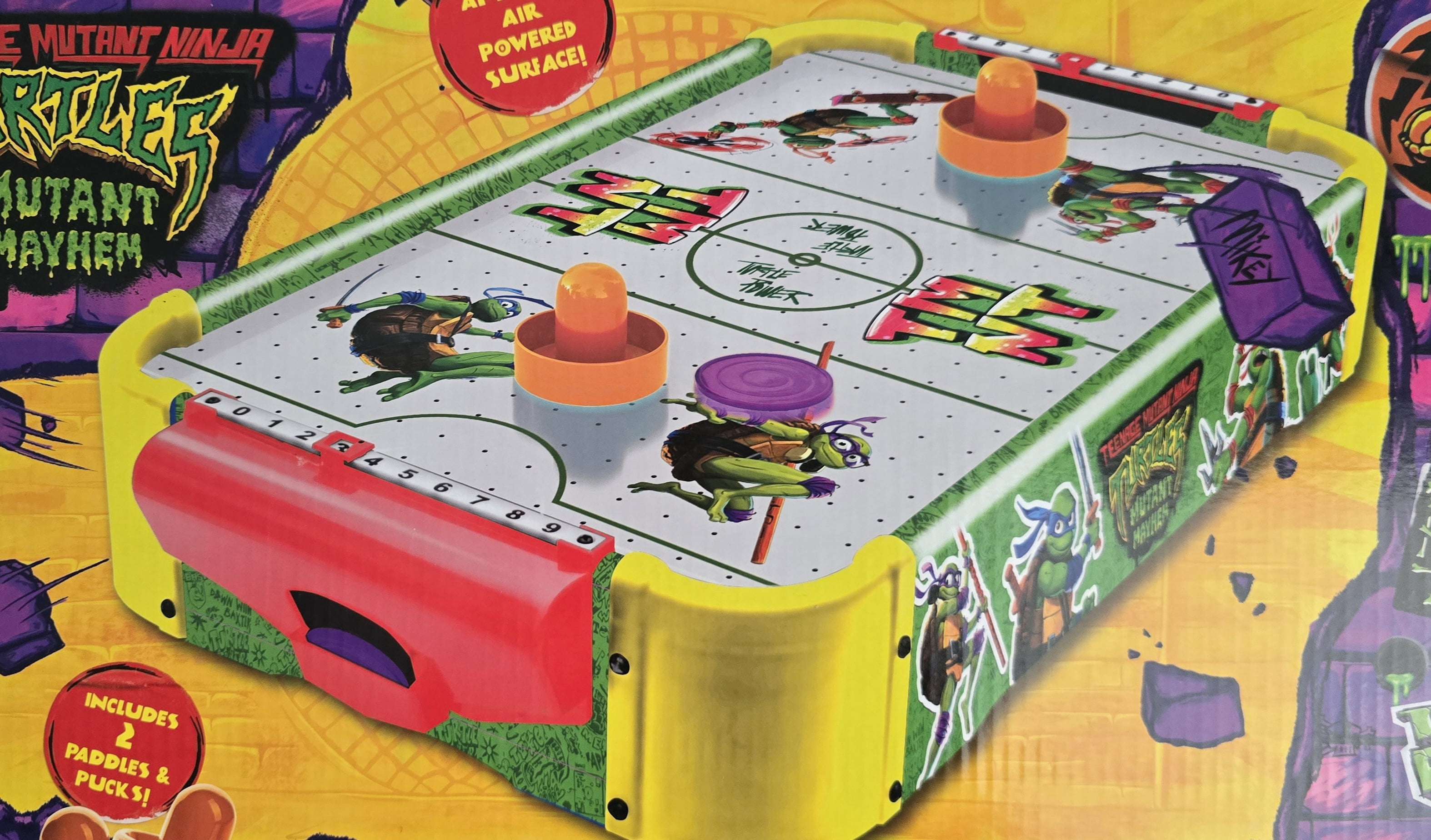 Teenage Mutant Ninja Turtles Tabletop Air Hockey Game