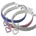 thumbnail image 5 of Pieza de collar de mascota con diamantes de imitación brillantes, colgante brillante, collar de perro, cristal ajustable, 5 of 5