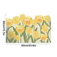 thumbnail image 4 of Jiaeri Tulips Entrance Door Mat,Non Slip Flower Rug,Outdoor Water Absorbent Floor Mat,Dirt Resistant Doormat,Washable Polyester Carpet for Home Decor, 4 of 7