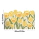 thumbnail image 3 of Felpudo de entrada de poliéster con diseño de tulipán, antideslizante, de doble cara, absorbente de agua y resistente a la suciedad, tapete de bienvenida recortable para entrada de casa, uso en inte, 3 of 5
