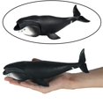 thumbnail image 1 of de acción de ballenas realistas, pintadas , miniatura, modelo de tiburón, juguetes educativos , de simulación, Yotijar figura de ballena, 1 of 8