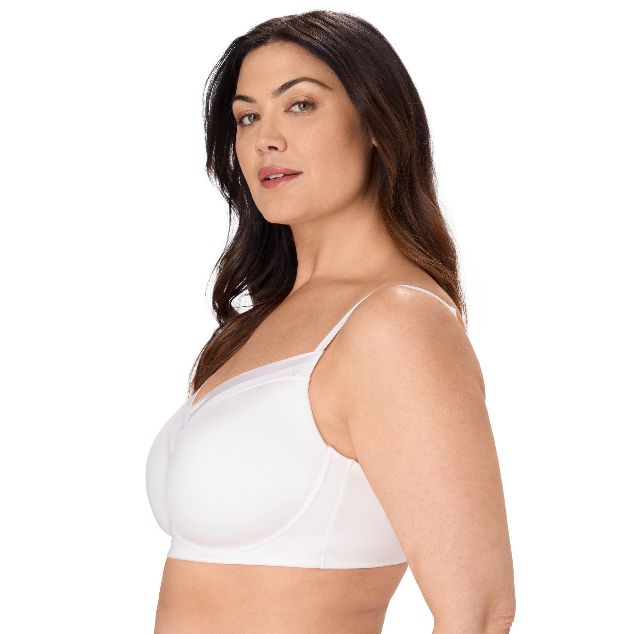 Bali Womens Bali Women’s Wireless Bra, Beautifully You Flawless Fit Bra for Women, Moisture-Wicking