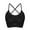 Black, variant on HongQid Sports Bras for Women, High Impact Push Up Criss Cross Back Padded Strappy Fitness Running Sports Yoga Bras
