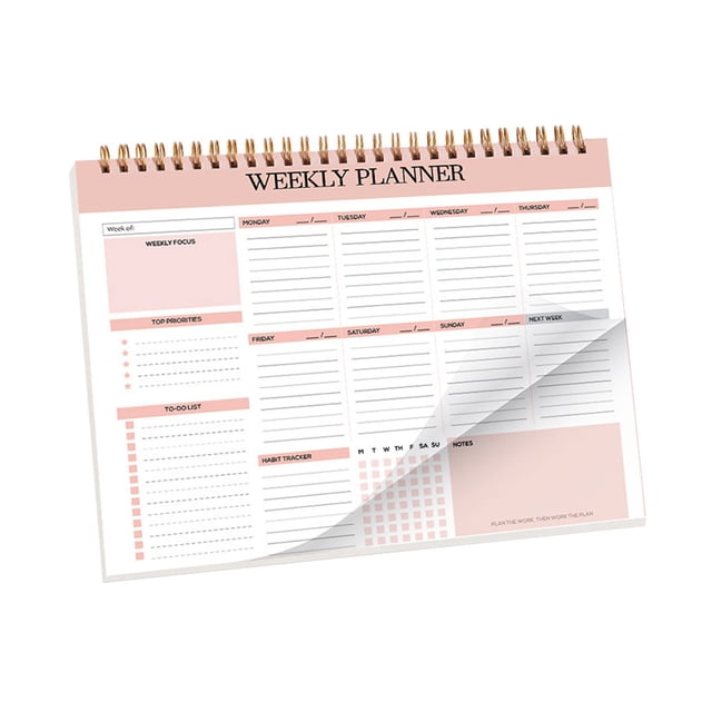 Weekly Weekly Planner Notepad Tear Off To Do List Planner Undated Weekly Weekly Planner Tear Off Weekly To Do List Planner With Spiral Binding For Women & Man, Work, School And Home Organizer