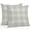 Blue, Gray, White, variant on Throw Pillow Covers 18x18 Inch Set of 2, Buffalo Plaid Waterproof Outdoor Pillow Covers, Sand Beige Cream Farmhouse Gingham Striped Decorative Cushion Pillowcases for Couch, Sofa, Bed, Garden, Patio