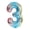 ST-03, variant on Gradient 32-Inch Numbered Foil Balloons - Vibrant Baby Birthday Party Decoration Set