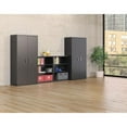 thumbnail image 3 of 36w x 18.13d x 71.75h Assembled Storage Cabinet - Charcoal, 3 of 4
