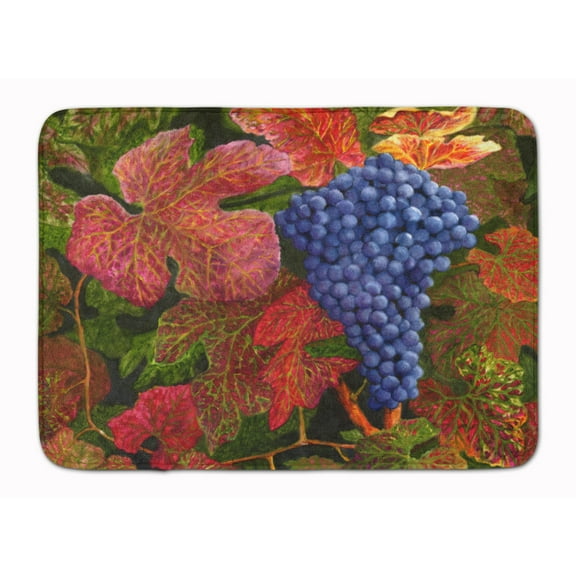 Grapes Of Joy by Malenda Trick Machine Washable Memory Foam Mat